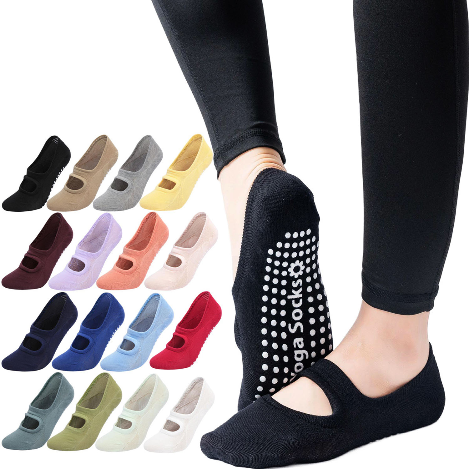 Ankle Weights - High Quality Women Yoga Socks Anti-Slip
