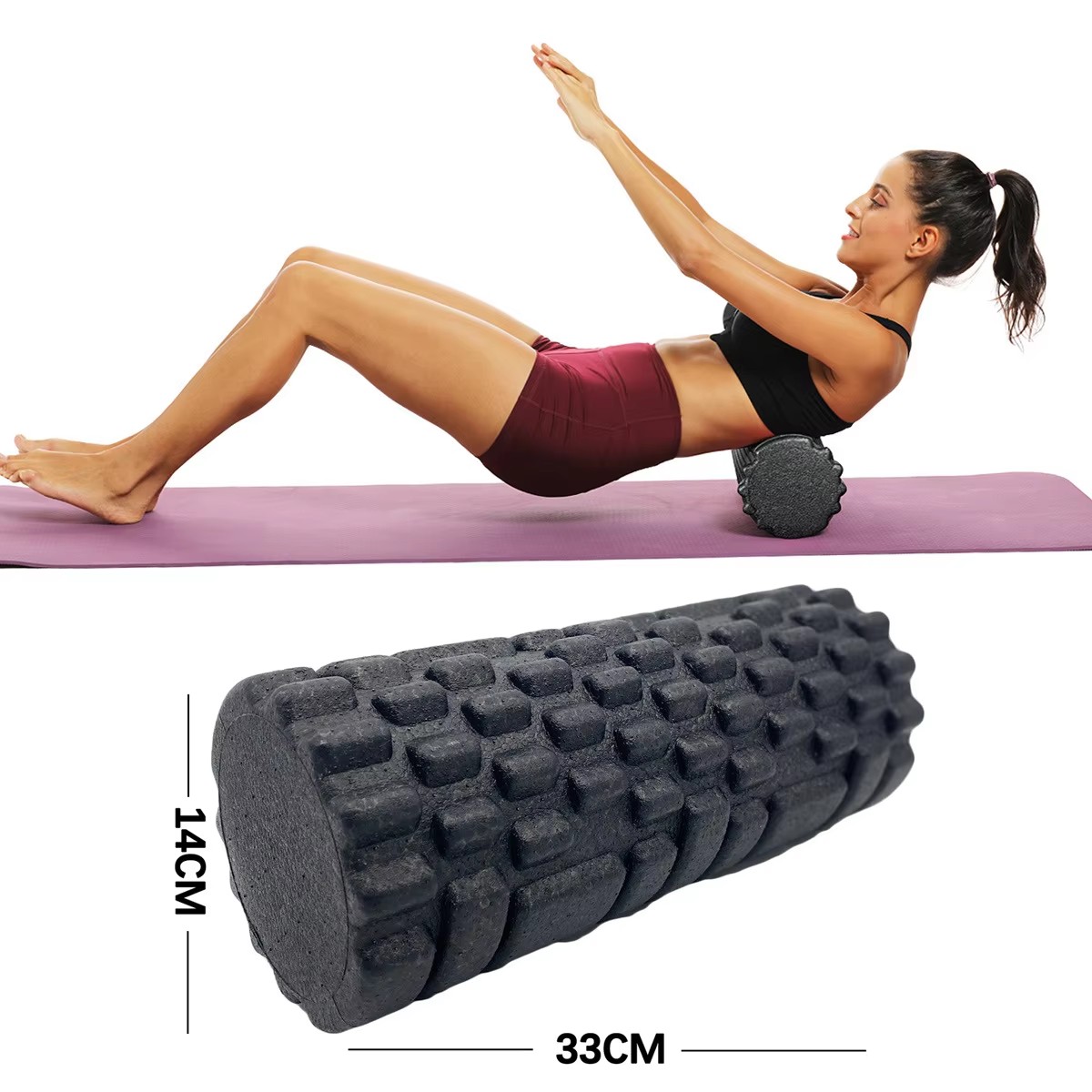 Yoga Fitness Wheel - 30/33cm Fitness Foam Roller Yoga Massage