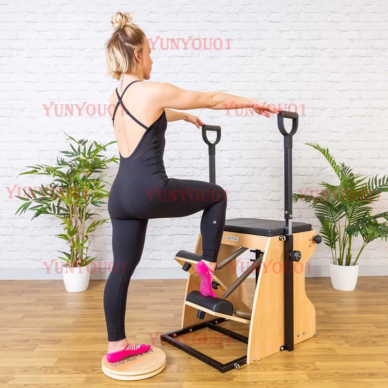 Solid Wood Pilates Rotating Di - Yoga Fitness Wheel recension och pris