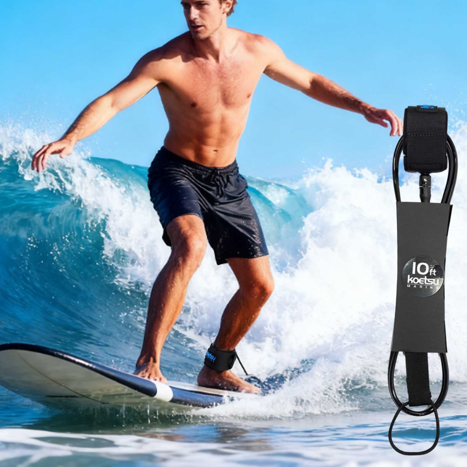 6-10ft SUP Board Surf Leg Rope - Ankle Weights recension och pris