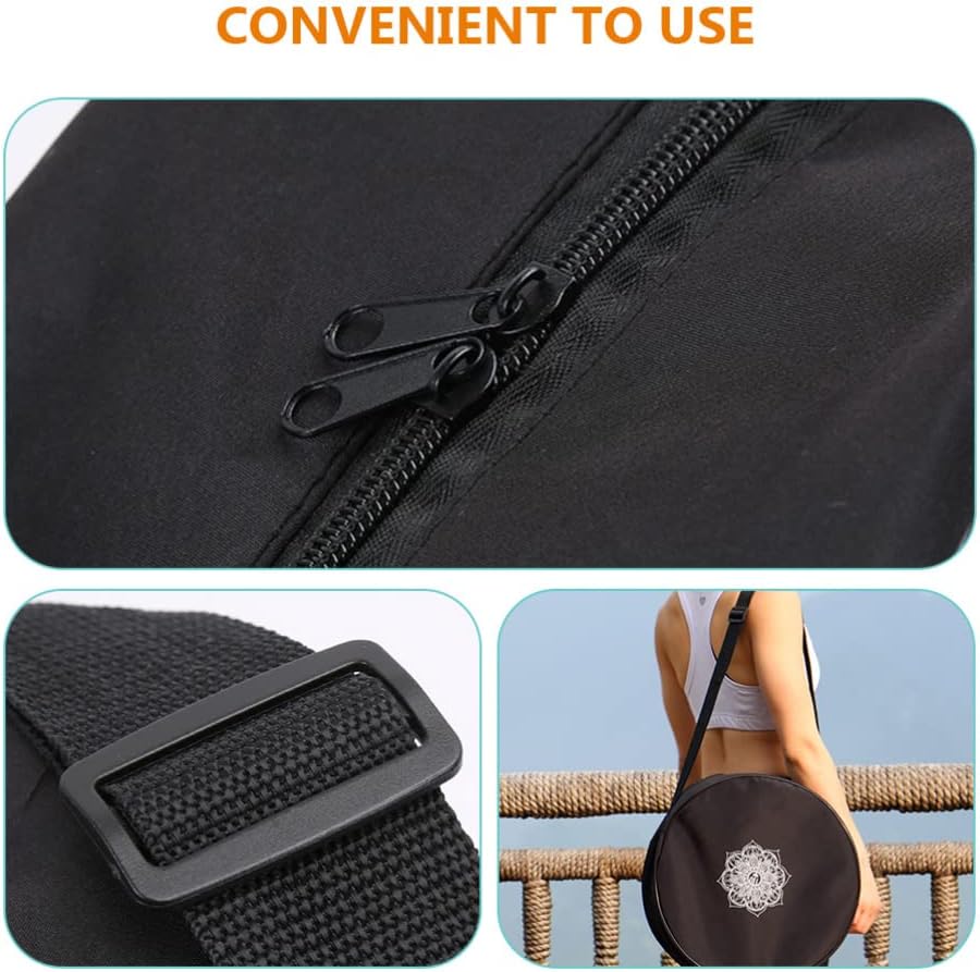 Yoga Wheel Bag Nylon Black Man - Yoga Fitness Wheel recension och pris