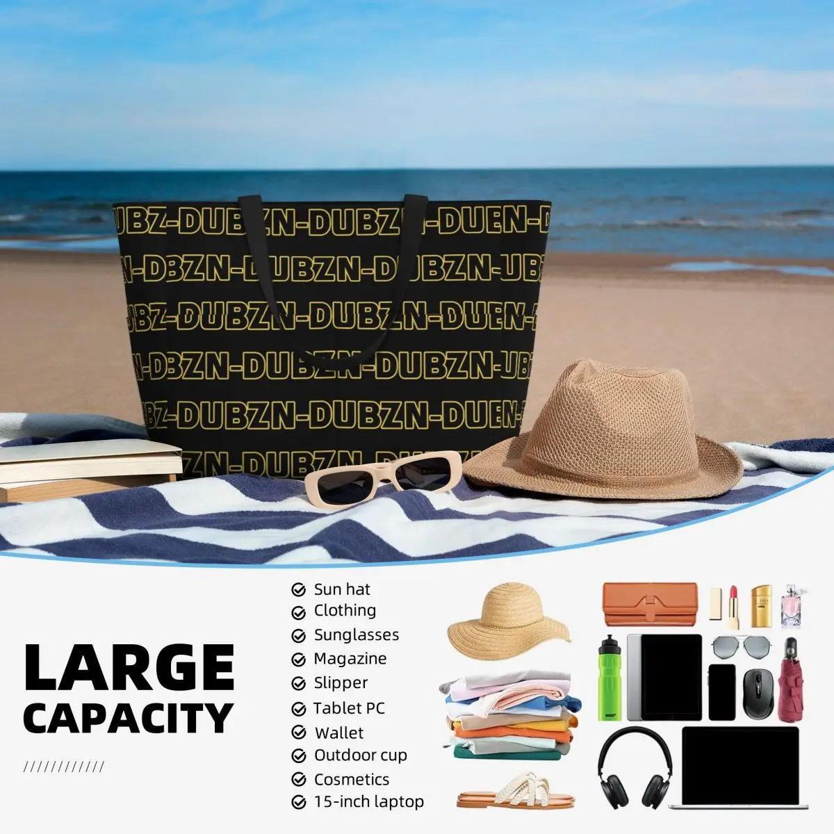 N-Dubz Merch NDubz Logo Beach  - Yoga Fitness Merch recension och pris