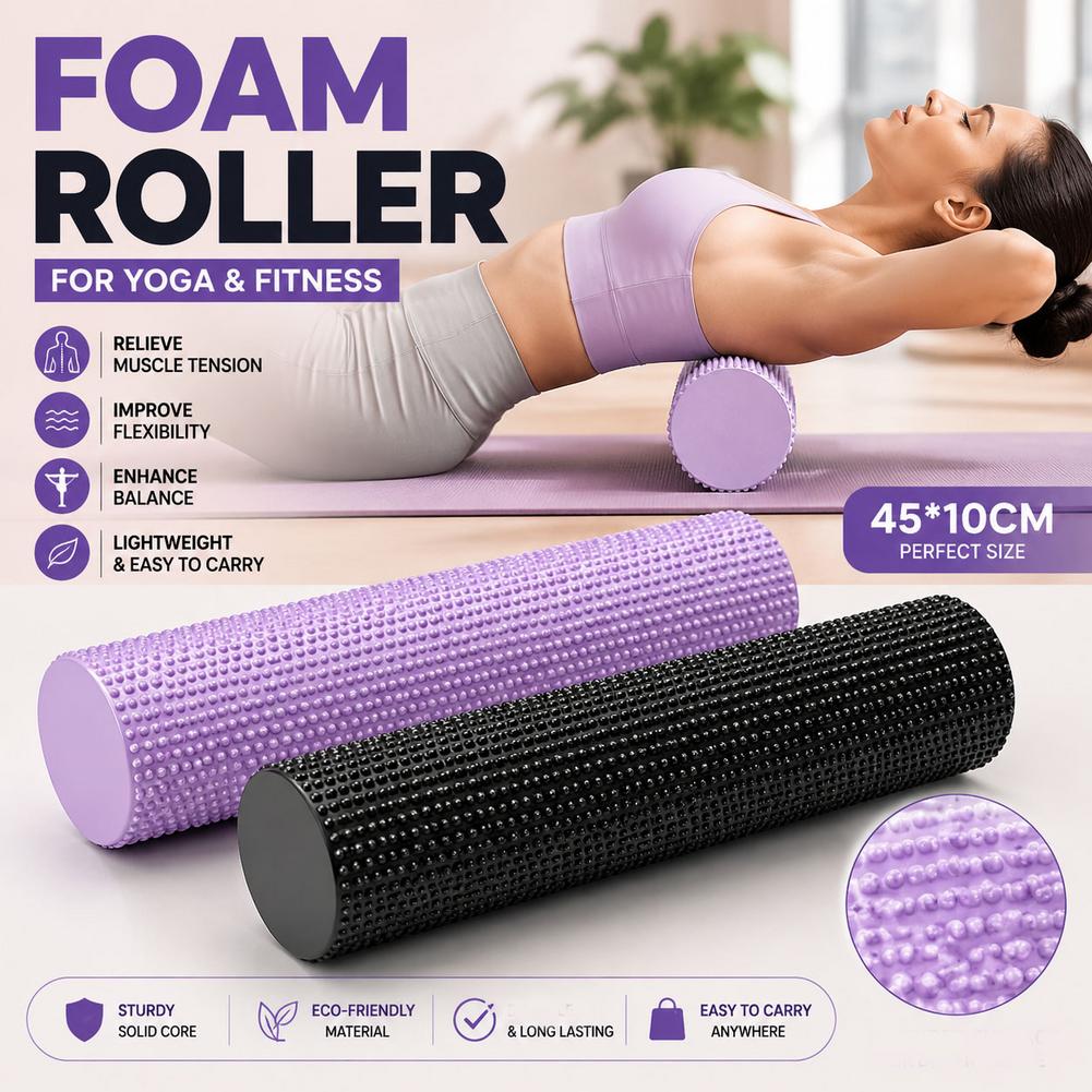 Yoga Foam Roller EVA High Dens - Yoga Fitness Wheel recension och pris