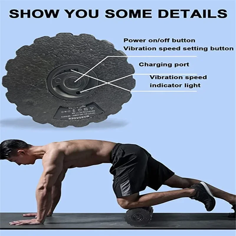 4-Speed Vibrating Electric Yog - Yoga Fitness Wheel recension och pris