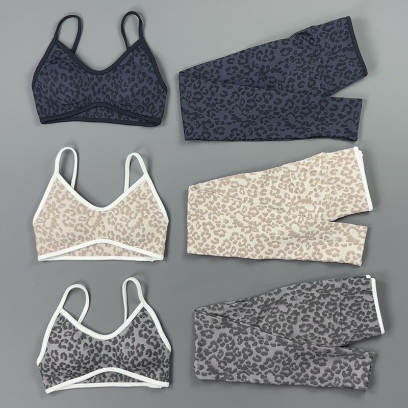2 Pieces Yoga Set Women Leopar - Yoga Fitness Kleidung recension och pris