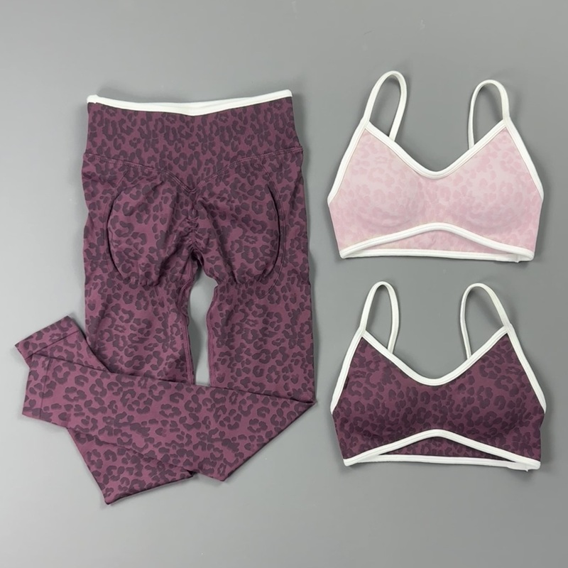 2 Pieces Yoga Set Women Leopar - Yoga Fitness Kleidung recension och pris