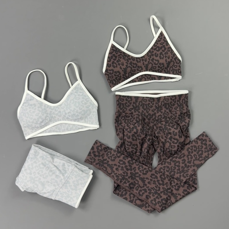 2 Pieces Yoga Set Women Leopar - Yoga Fitness Kleidung recension och pris