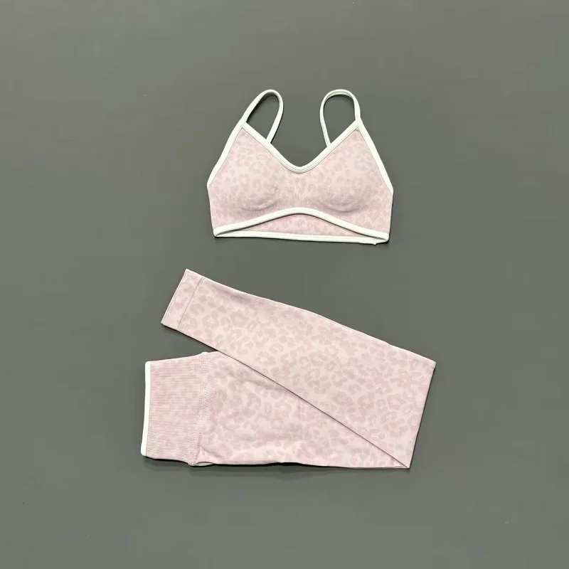 2 Pieces Yoga Set Women Leopar - Yoga Fitness Kleidung recension och pris